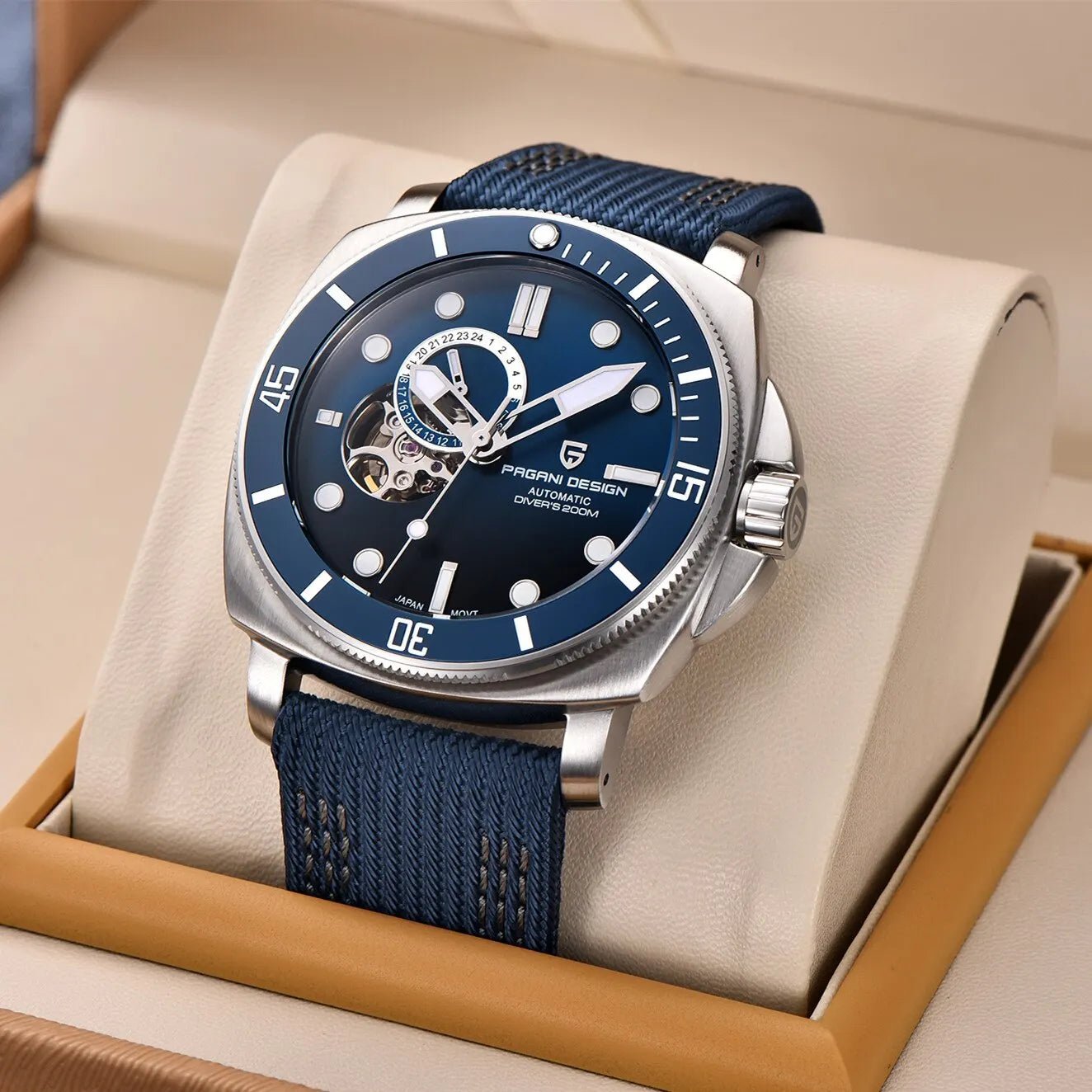 Relógio Masculino Pagani Design Fashion Sapphire Horizon - Horizon