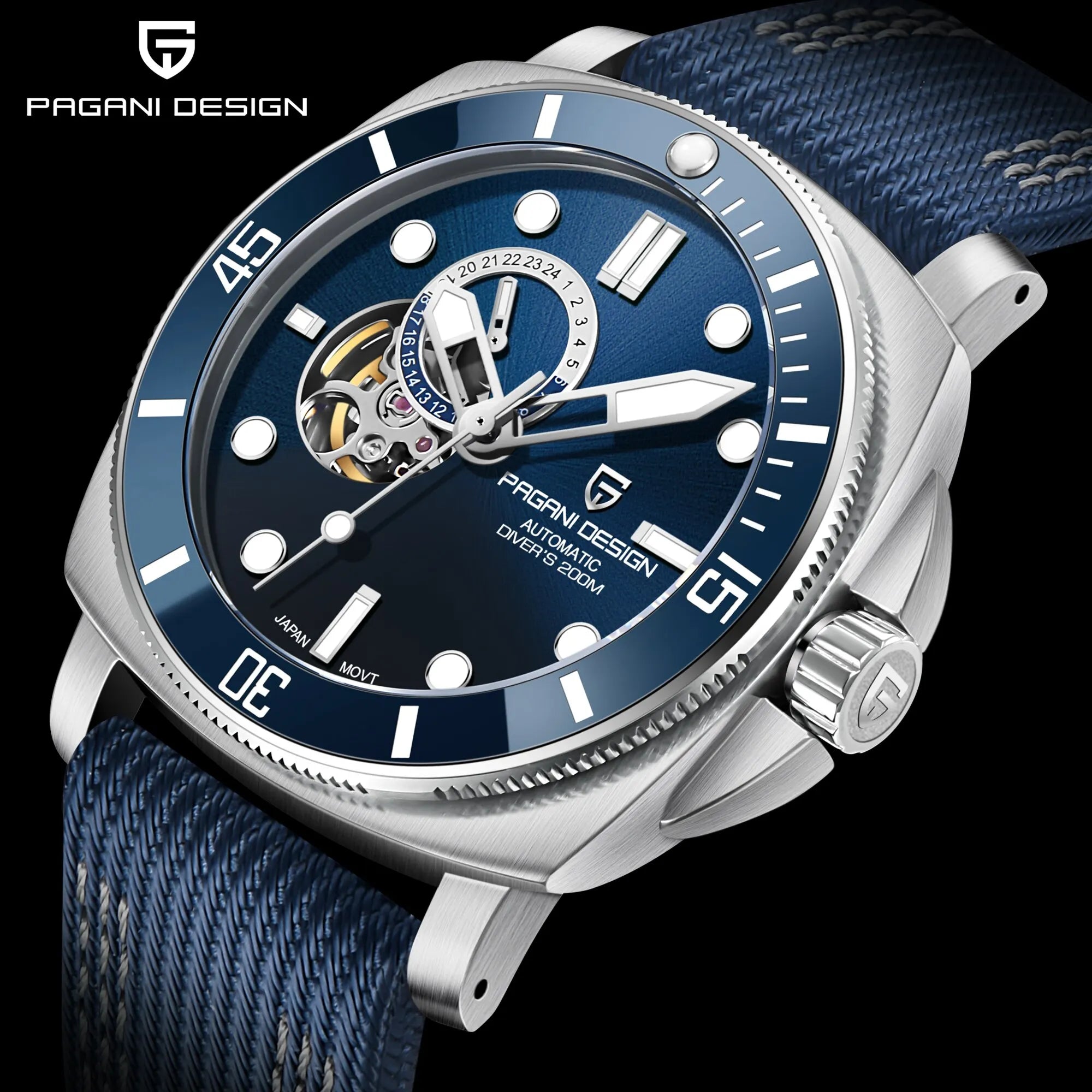 Relógio Masculino Pagani Design Fashion Sapphire Horizon - Horizon
